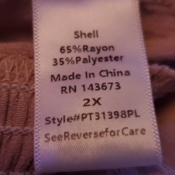 Charlotte Russe pink bohemian white lace blouse 2X - Picture 8 of 8